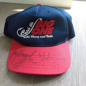 Vintage Canadian Sport Fishing Hat Autographed by Henry Waszczuk & Italo Labigna
